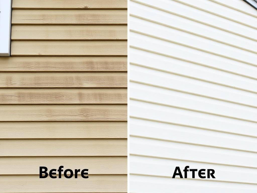 House Wash before and after